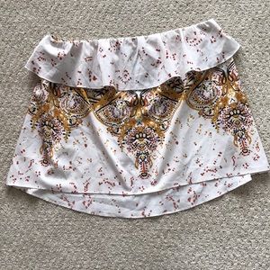 Strapless Ruffle Top